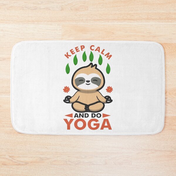Item preview, keep calm and do yoga-funny animals typography designed and sold by Hartics.