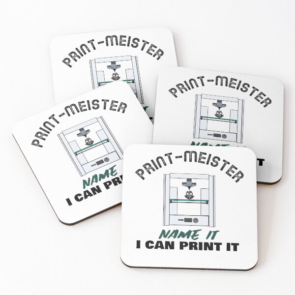 Item preview, Print meister  graphic design black and green font designed and sold by NerdnGeekshop.