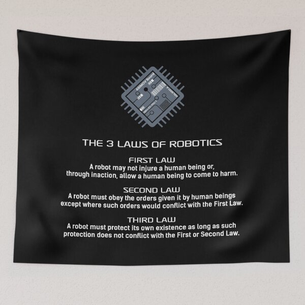 Item preview, THREE LAWS OF ROBOTICS, ASIMOV TRIBUTE designed and sold by angelisart.