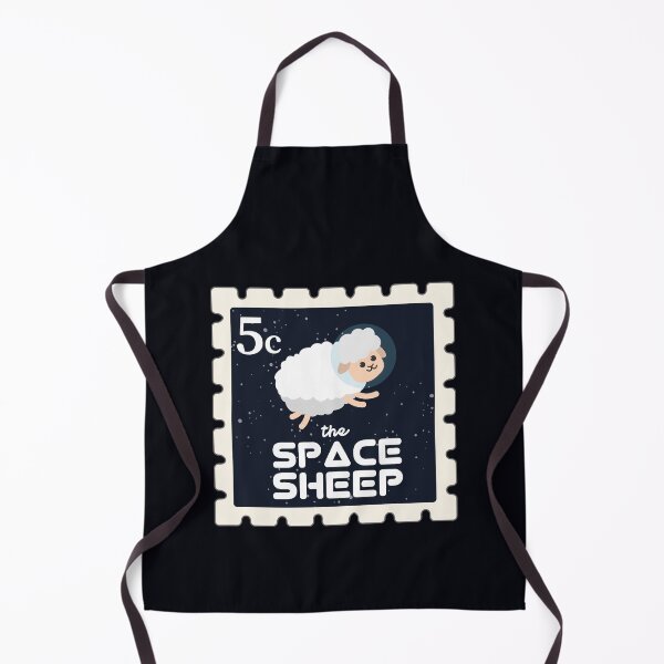 Item preview, The Space Sheep | Postage Stamps | Funny Gift Ideas designed and sold by Fluffy-Vectors.