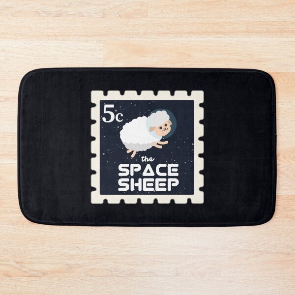 Item preview, The Space Sheep | Postage Stamps | Funny Gift Ideas designed and sold by Fluffy-Vectors.