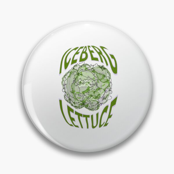 Item preview, ICEBERG LETTUCE! watercolour graphic text  designed and sold by Dopamine Dumpster.