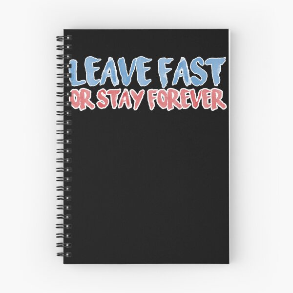 Item preview, Leave Fast Bluered Print. Sticker designed and sold by allysonhat.