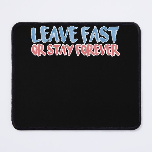 Item preview, Leave Fast Bluered Print. Sticker designed and sold by allysonhat.