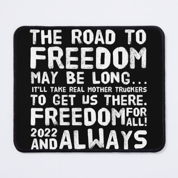 Item preview, The Road To Freedom May Be Long 2 White Text designed and sold by TWMBDesigns.
