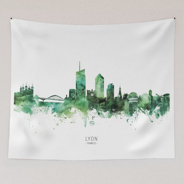 Item preview, Lyon France Skyline designed and sold by ArtPrints.