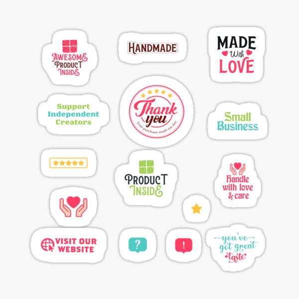 Item preview, Support local businesses packaging, handling, thank you, product tags pack designed and sold by The-Meraki-Man.