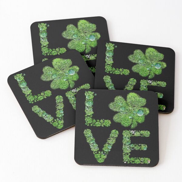 Item preview, Love Green Clover Funny Vintage Shamrock Saint Patricks Day designed and sold by r-silver.