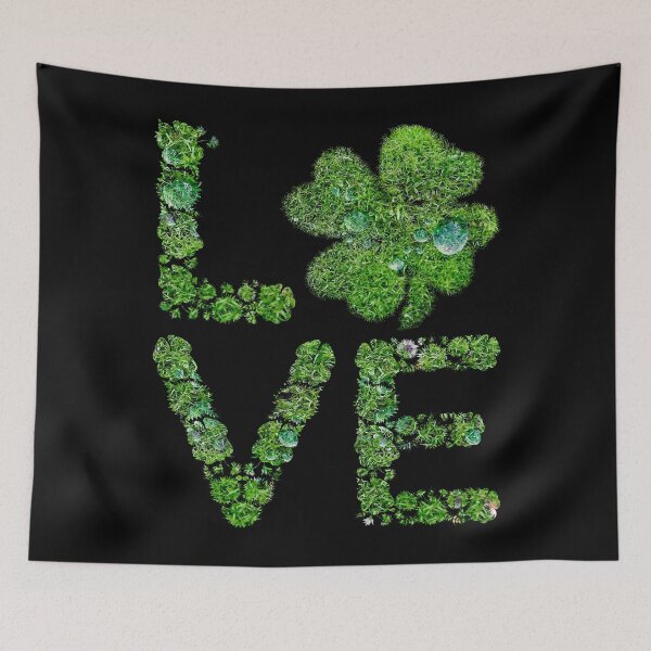 Item preview, Love Green Clover Funny Vintage Shamrock Saint Patricks Day designed and sold by r-silver.