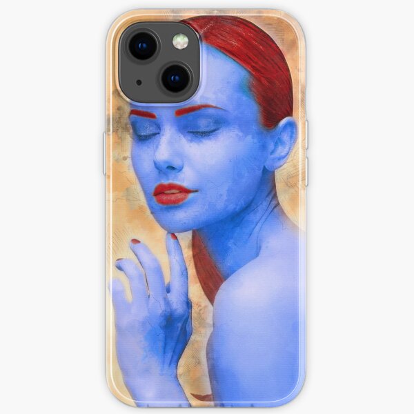 Mystique looks best in blue iPhone Soft Case