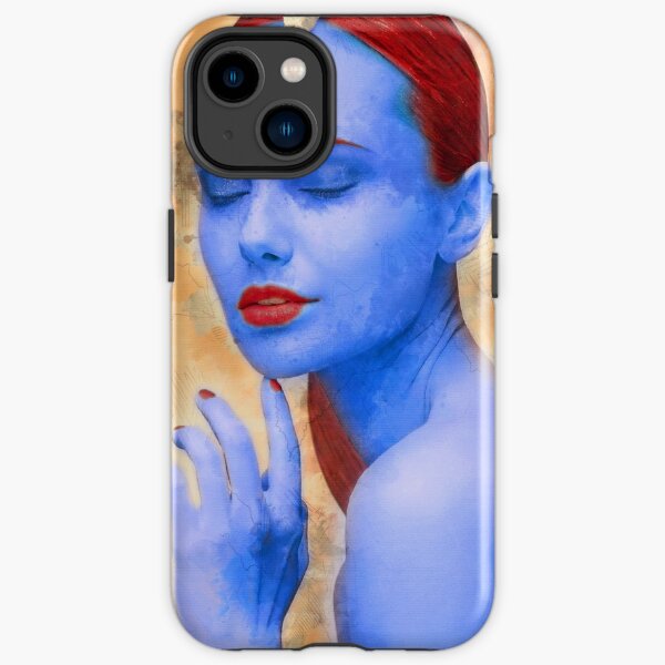 Mystique looks best in blue iPhone Tough Case