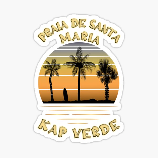 Urlaubsträume: Praia de Santa Maria - Kap Verde Sticker