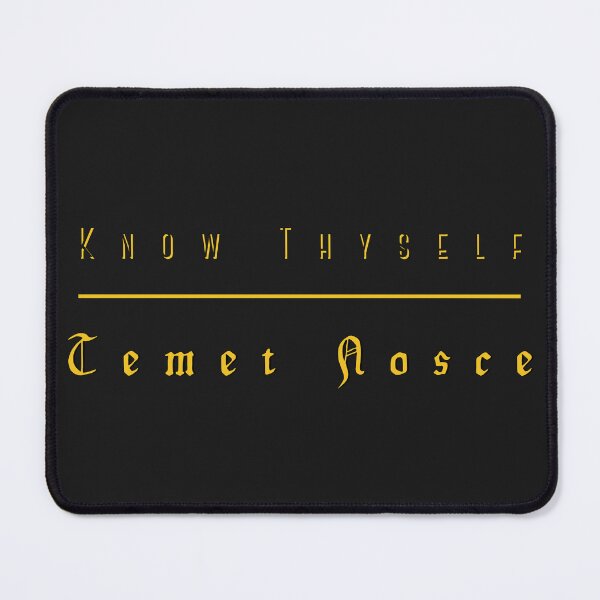 Item preview, Know Thyself -Temet Nosce Latin Yellow Design Mindfulness Self-Awareness designed and sold by LGbubble.