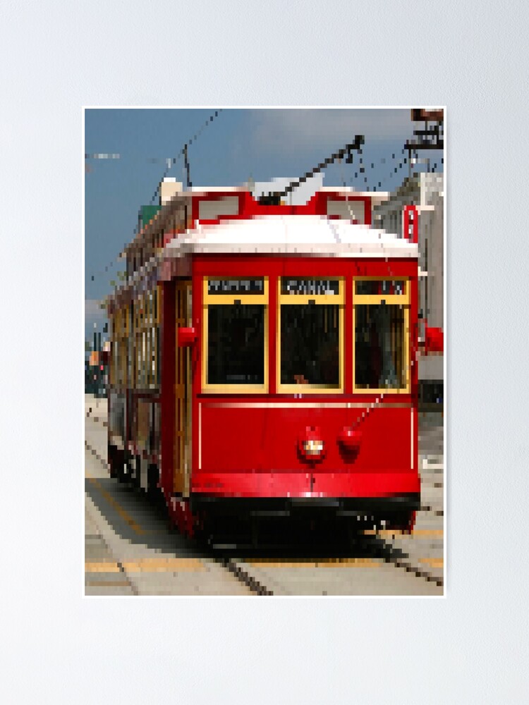 "The New Orleans Streetcar Pixel Art" Poster for Sale by ramazis