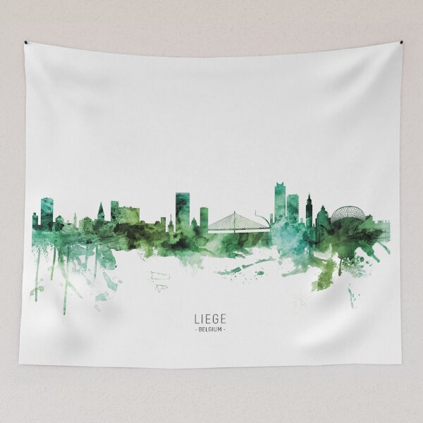Item preview, Liege Belgium Skyline designed and sold by ArtPrints.