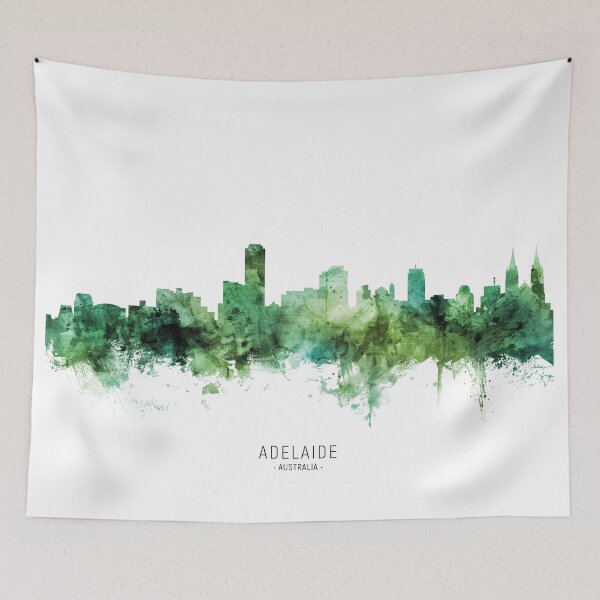 Item preview, Adelaide Australia Skyline designed and sold by ArtPrints.