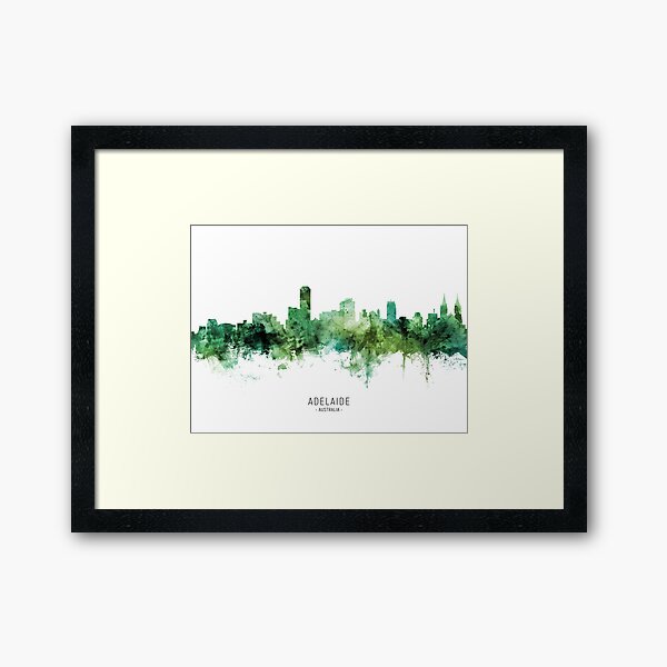 Item preview, Adelaide Australia Skyline designed and sold by ArtPrints.