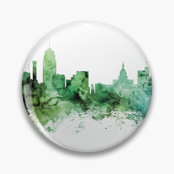 Item preview, Lansing Michigan Skyline designed and sold by ArtPrints.
