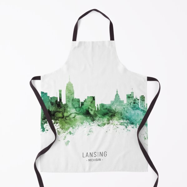 Item preview, Lansing Michigan Skyline designed and sold by ArtPrints.