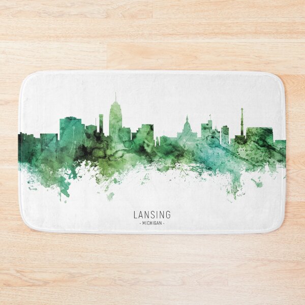 Item preview, Lansing Michigan Skyline designed and sold by ArtPrints.