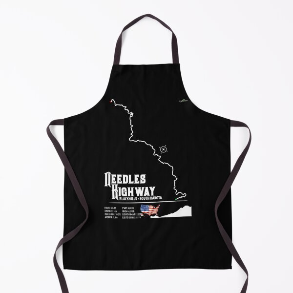 Item preview, Needles Highway US87 USA Black Hills South Dakota Trail Map Sticker T-Shirt 03 designed and sold by OuterShellUK.