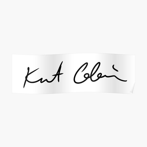 kurt cobain signature