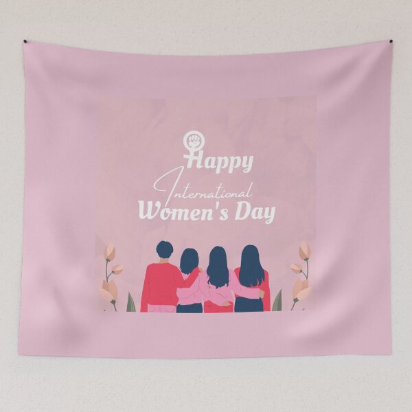 Item preview, Floral Happy International Women's Day - Women Support Women designed and sold by adoredigitals.