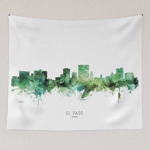 Item preview, El Paso Texas Skyline designed and sold by ArtPrints.
