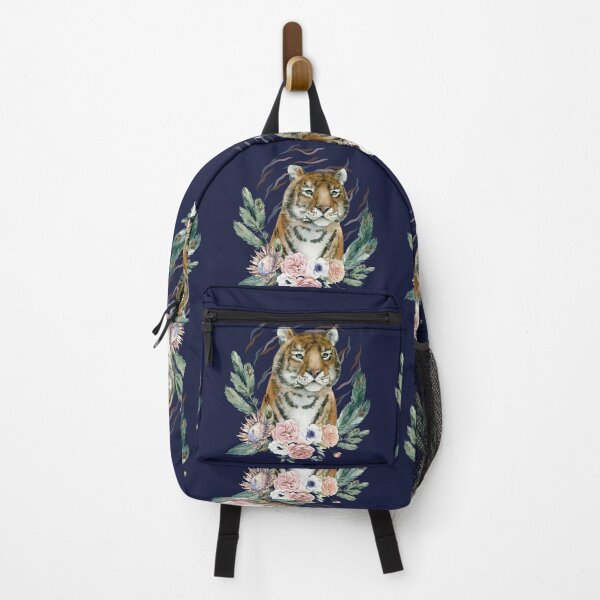 Item preview, Tiger With Flowers Very Cute designed and sold by Pink-angel2030.