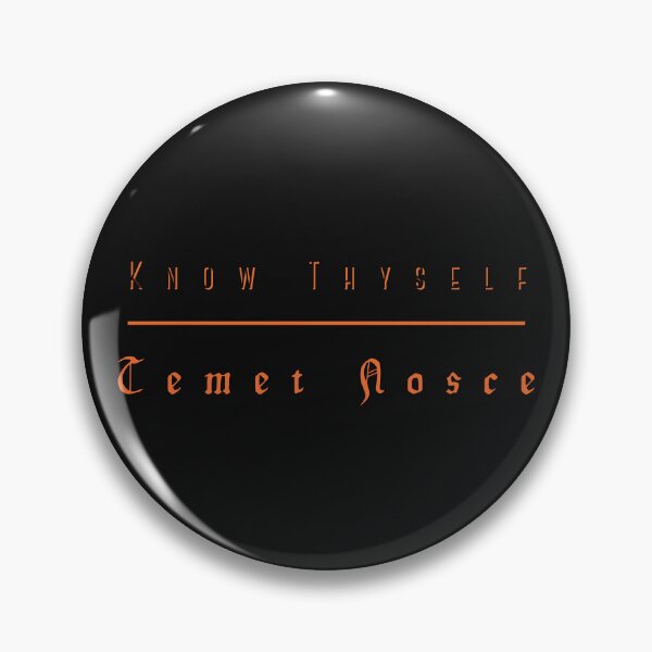 Item preview, Know Thyself -Temet Nosce Orange Design Be Yourself Mindfulness Self-Awareness designed and sold by LGbubble.