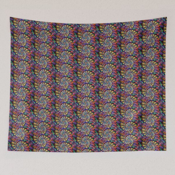 Item preview, Rainbow Spiral Brocade designed and sold by wolfepaw.