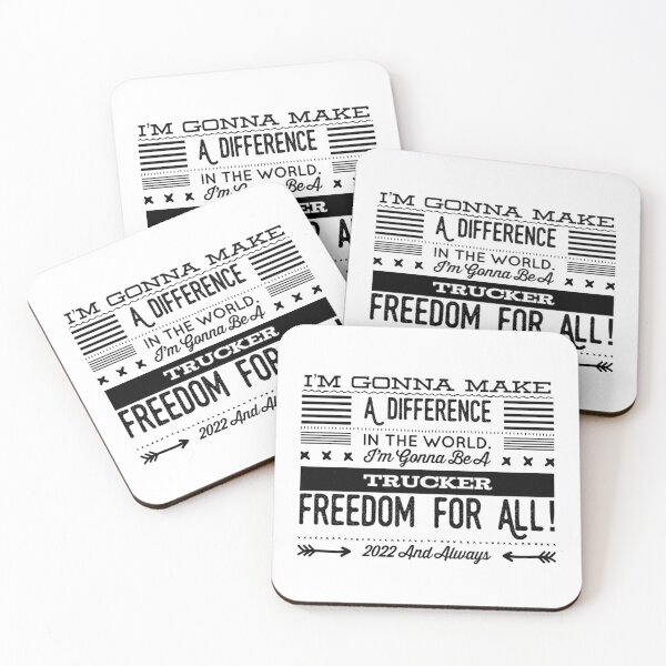 Item preview, Make A Difference Be A Trucker Freedom! Black Text designed and sold by TWMBDesigns.