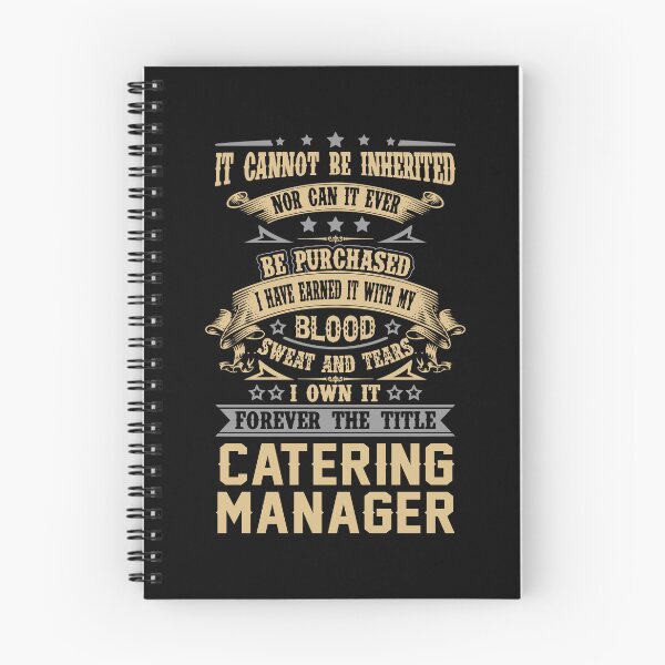 Item preview, Catering Manager T Shirt - Forever The Title Job Gift Item Tee designed and sold by celiagomez456.