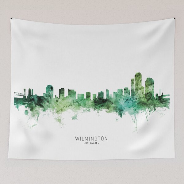 Artikelvorschau, Wilmington Delaware Skyline entworfen und verkauft von ArtPrints.