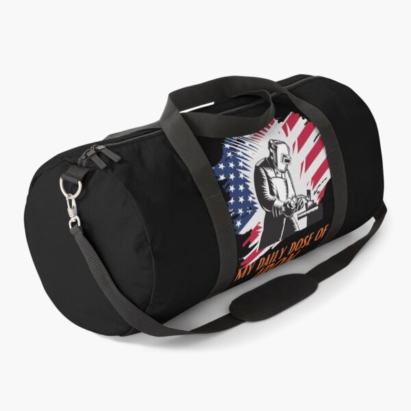 Item preview, My Daily Dose of Iron USA Flag Welder Iron Worker Fabrication Tig Car Fabricator designed and sold by CarantinedChaos.