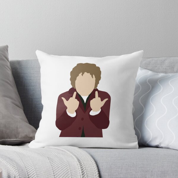 Item preview, Bilbo Baggins Martin Freeman haciendo un gesto obsceno con el dedo índice hacia un pájaro silueta minimalista designed and sold by Hobbs8899.