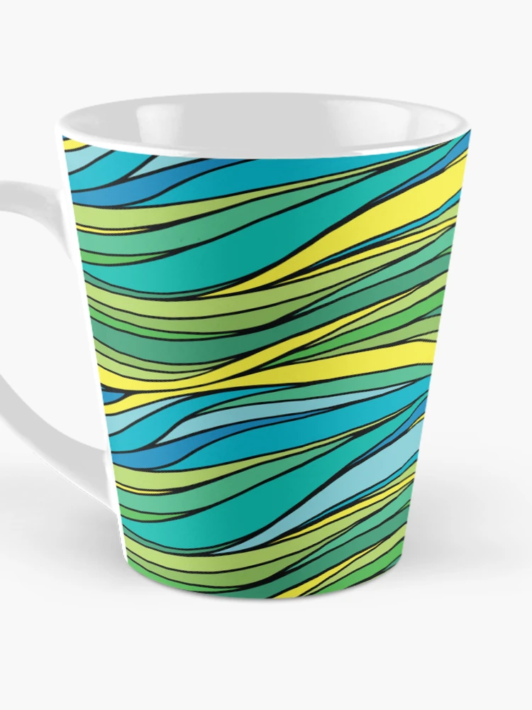 Thumbnail 3 of 4, Coffee Mug, Wave Pattern designed and sold by FastHub.