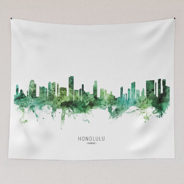 Item preview, Honolulu Hawaii Skyline designed and sold by ArtPrints.