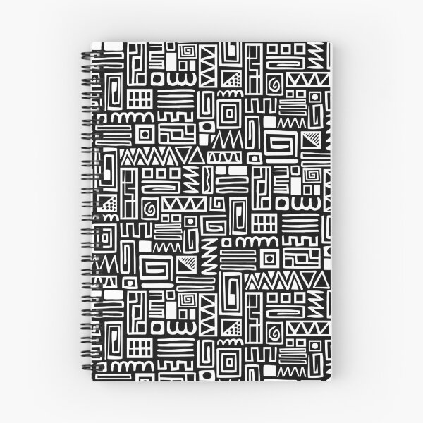 Item preview, Abstract Pattern 110122 - White on Black designed and sold by Artberry.