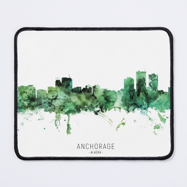 Item preview, Anchorage Alaska Skyline designed and sold by ArtPrints.