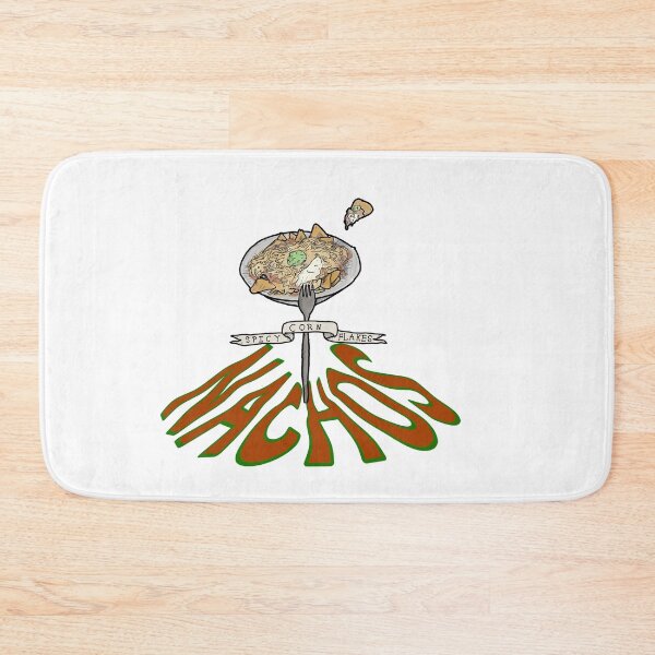 Item preview, NACHOS graphic text watercolour tattoo style designed and sold by Dopamine Dumpster.