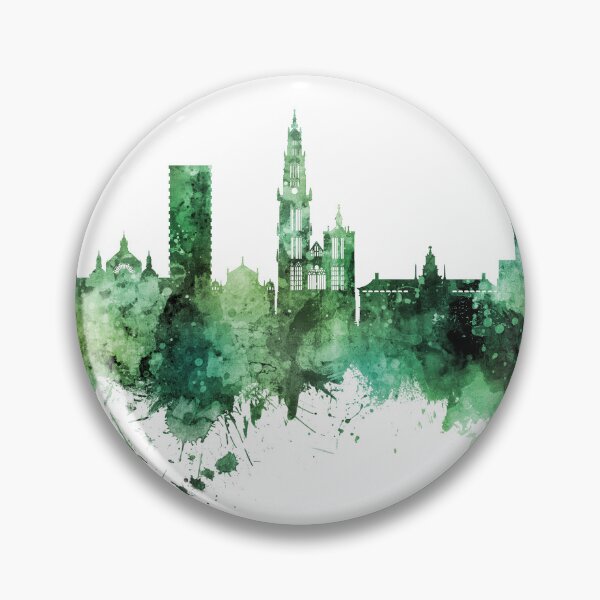 Item preview, Antwerp Belgium Skyline designed and sold by ArtPrints.
