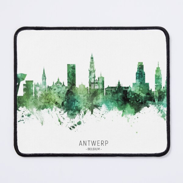 Item preview, Antwerp Belgium Skyline designed and sold by ArtPrints.