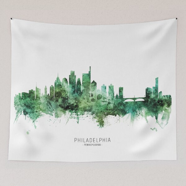 Item preview, Philadelphia Pennsylvania Skyline designed and sold by ArtPrints.