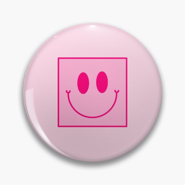 Item preview, Preppy Pink Square Smiley Face designed and sold by EpicCreation.