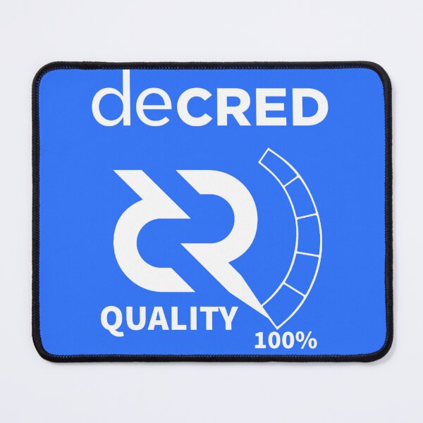 Item preview, Decred quality - DCR Blue © v1 (Design timestamped by https://timestamp.decred.org/) designed and sold by OfficialCryptos.