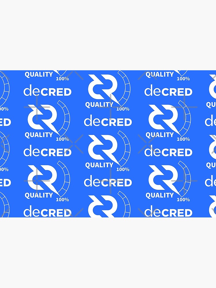 Artwork view, Decred quality - DCR Blue © v1 (Design timestamped by https://timestamp.decred.org/) designed and sold by OfficialCryptos