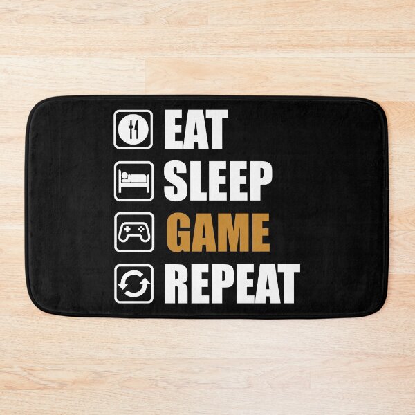 Item preview, EAT, SLEEP, GAME, REPEAT designed and sold by Kalit Designs.