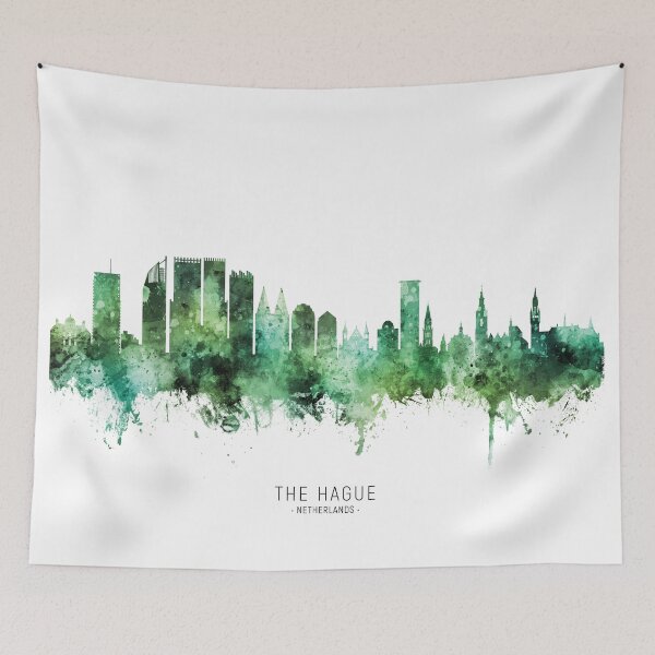 Item preview, The Hague Netherlands Skyline designed and sold by ArtPrints.