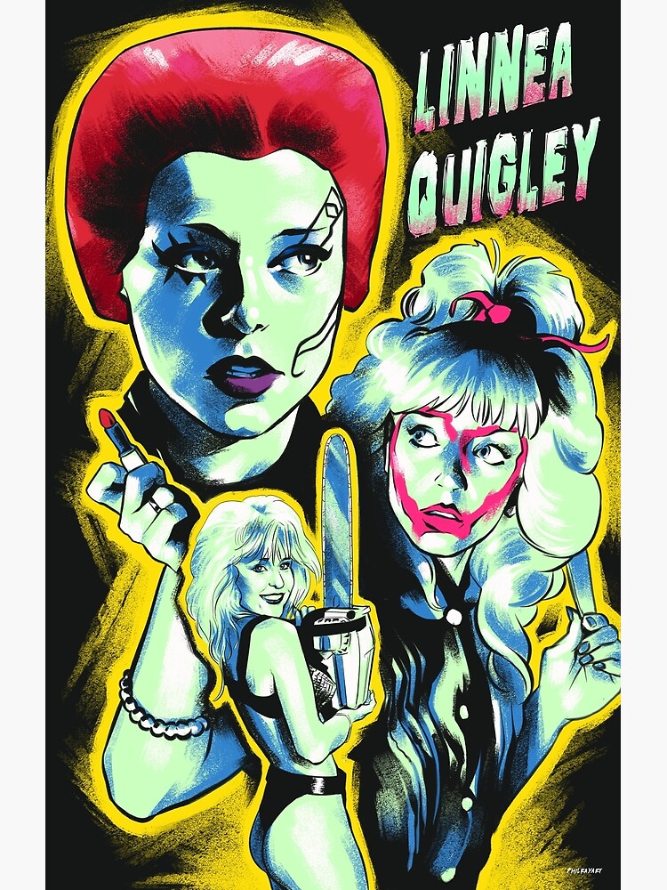 Linnea Quigley Scream Queen Fan Art Canvas Print For Sale By Philrayart Redbubble 